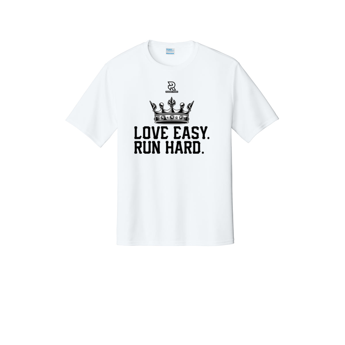 LOVE EASY RUN HARD (Black) - Short Sleeve Performance Tee