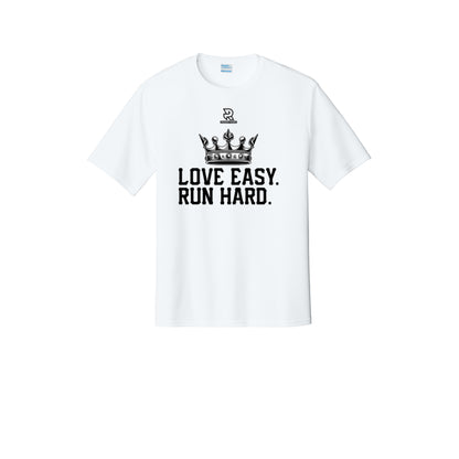 LOVE EASY RUN HARD (Black) - Short Sleeve Performance Tee