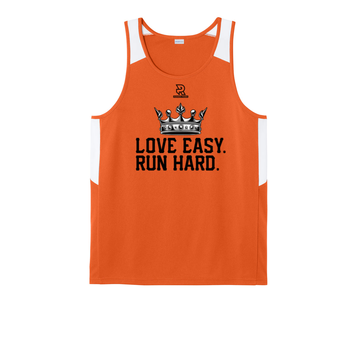 LOVE EASY RUN HARD (Black) - Mens Club Track Tank
