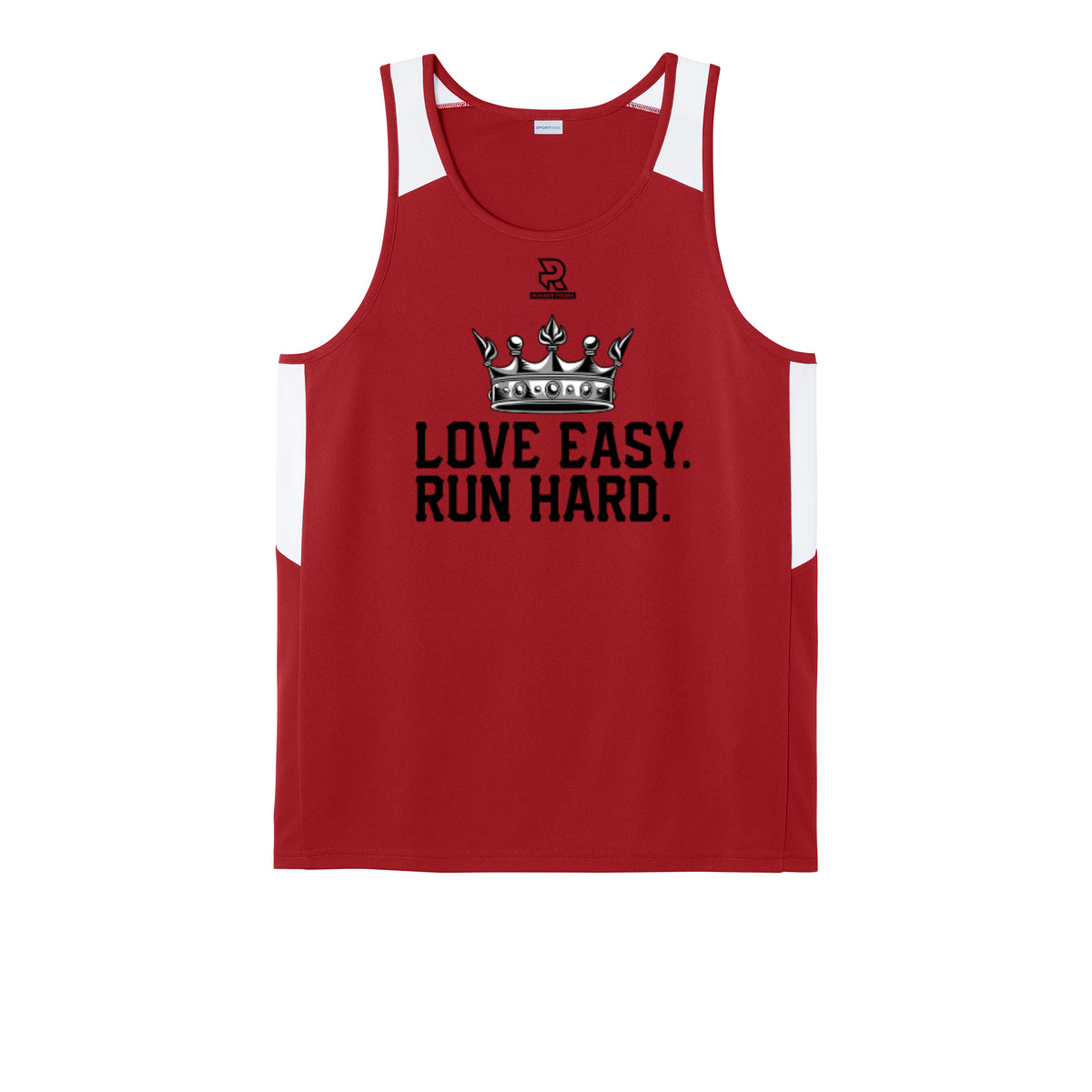 LOVE EASY RUN HARD (Black) - Mens Club Track Tank