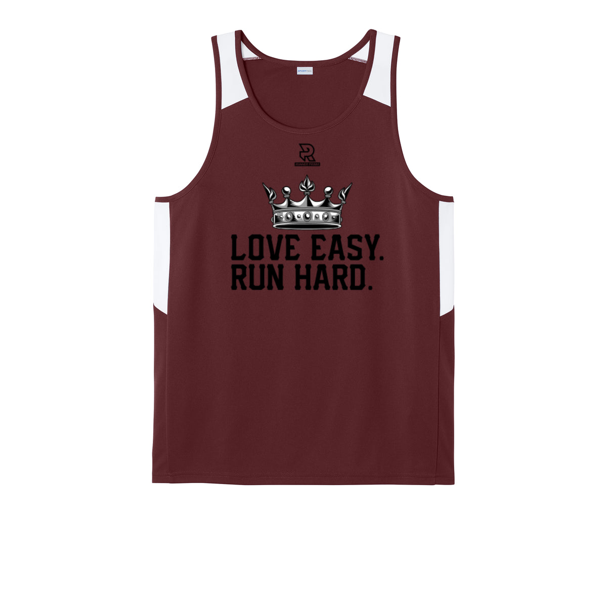 LOVE EASY RUN HARD (Black) - Mens Club Track Tank