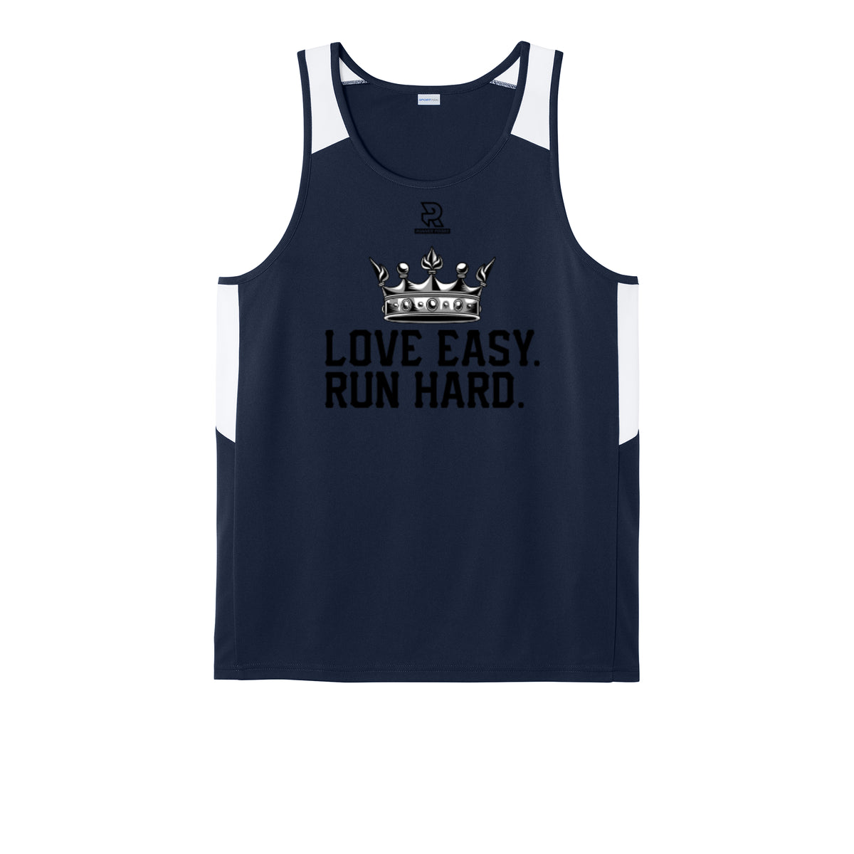 LOVE EASY RUN HARD (Black) - Mens Club Track Tank
