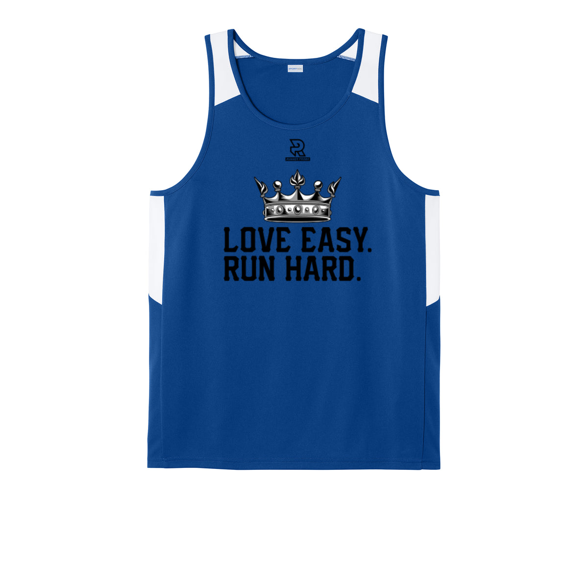LOVE EASY RUN HARD (Black) - Mens Club Track Tank