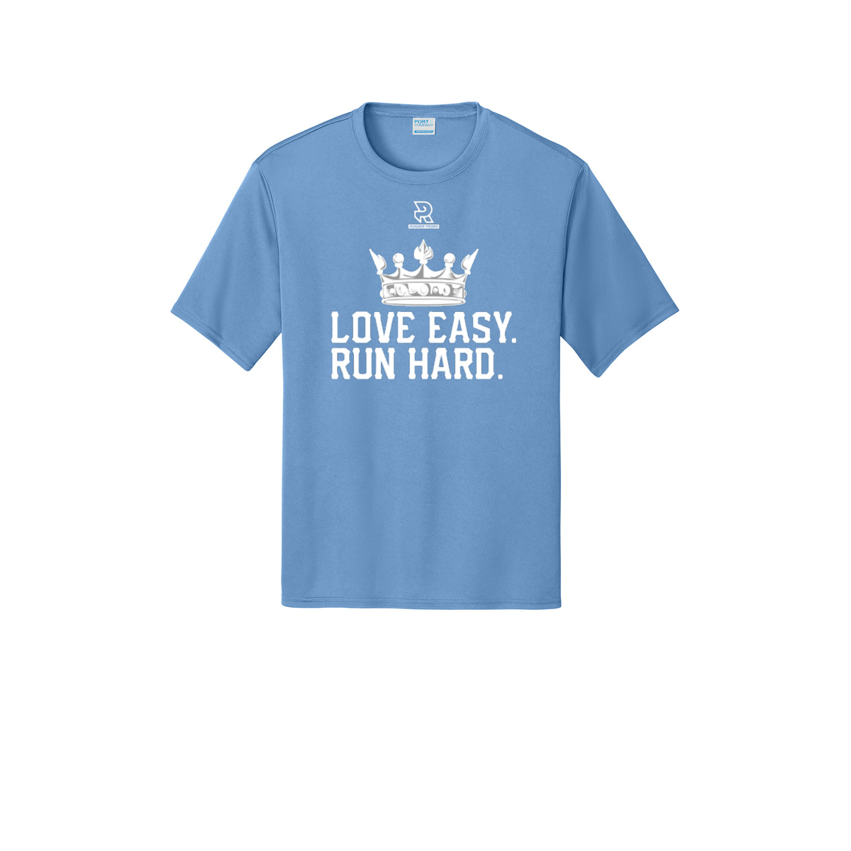 LOVE EASY RUN HARD (White) - Short Sleeve Performance Tee