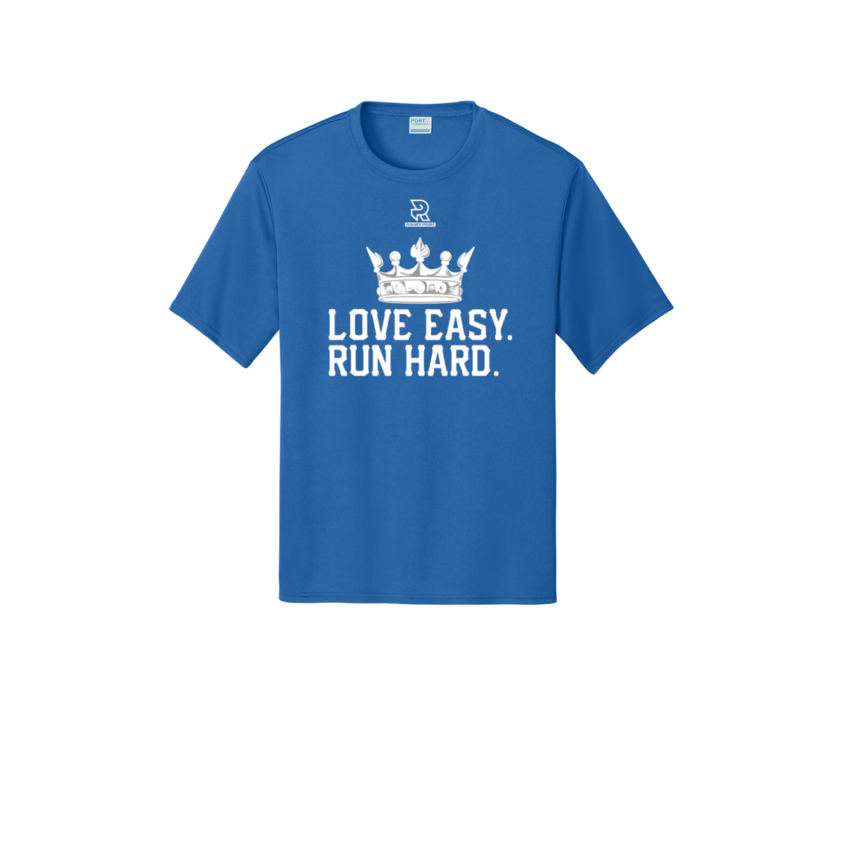 LOVE EASY RUN HARD (White) - Short Sleeve Performance Tee