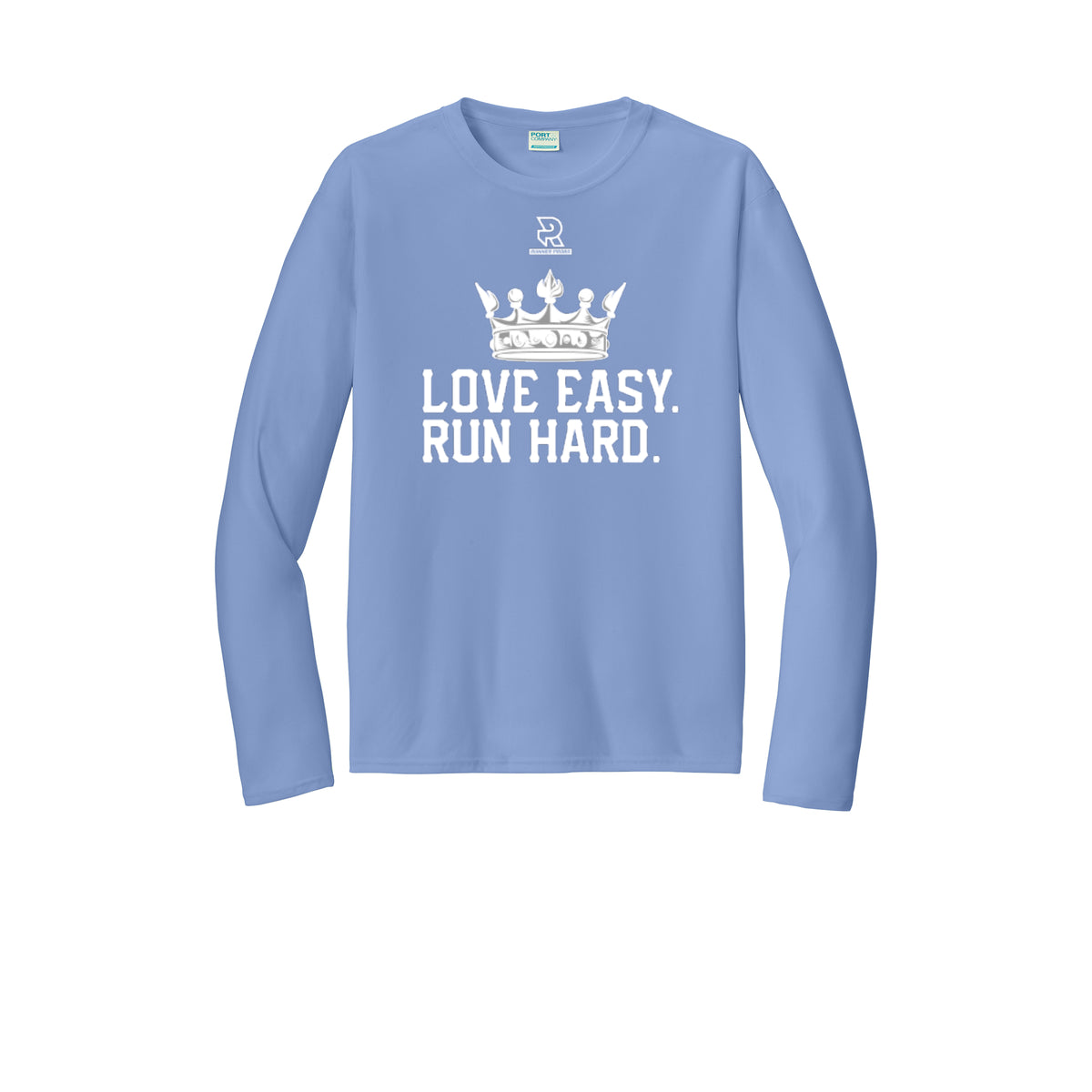 LOVE EASY RUN HARD (White) - Long Sleeve Performance Tee