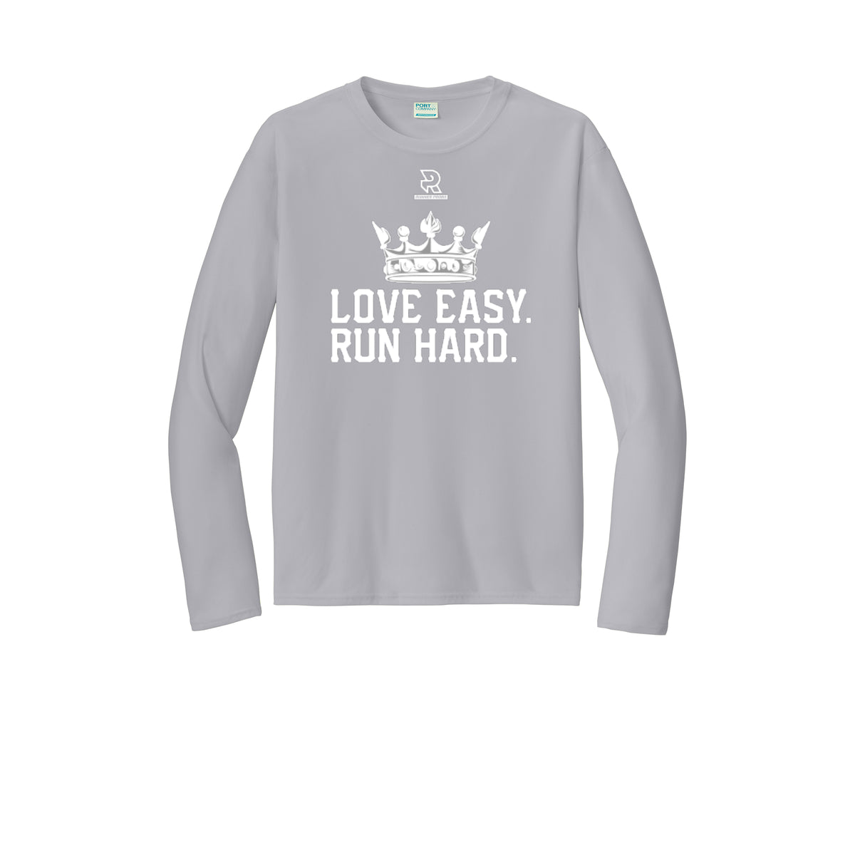 LOVE EASY RUN HARD (White) - Long Sleeve Performance Tee