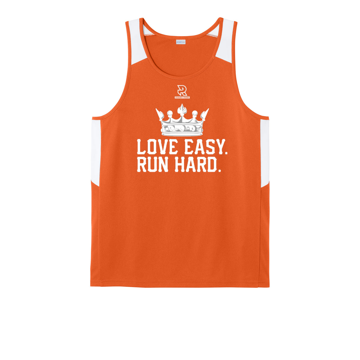 LOVE EASY RUN HARD (White) - Mens Club Track Tank