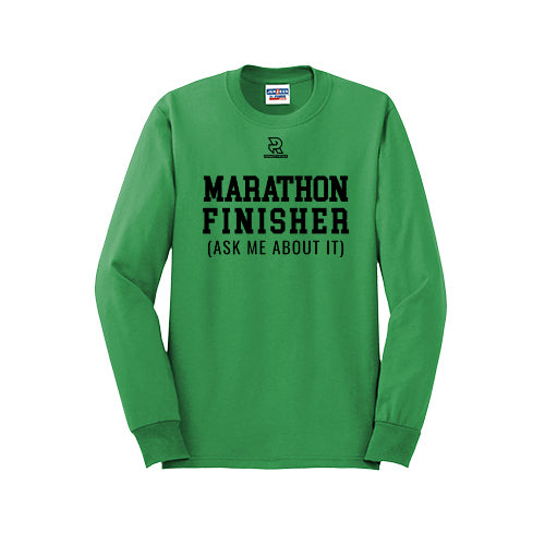 MARATHON FINISHER (Black) - Long Sleeve 50/50 Tee