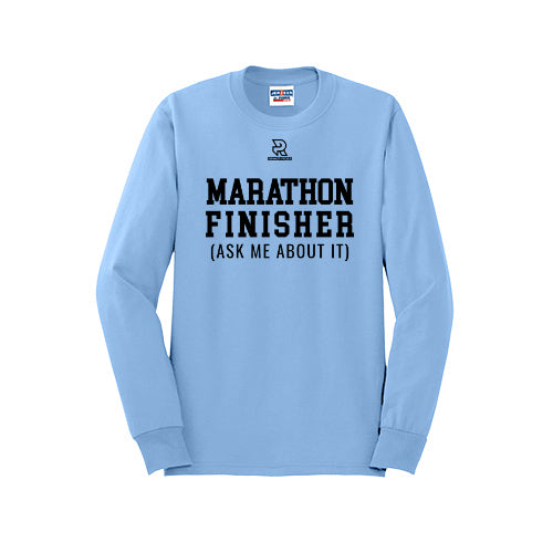 MARATHON FINISHER (Black) - Long Sleeve 50/50 Tee