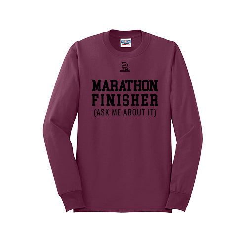 MARATHON FINISHER (Black) - Long Sleeve 50/50 Tee