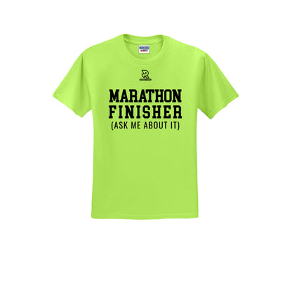 MARATHON FINISHER (White) - Short Sleeve 50/50 Tee
