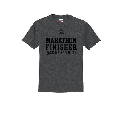 MARATHON FINISHER (Black) - Short Sleeve Cotton Tee