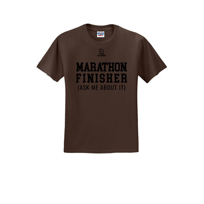 MARATHON FINISHER (Black) - Short Sleeve Cotton Tee