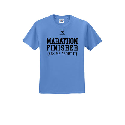 MARATHON FINISHER (Black) - Short Sleeve Cotton Tee