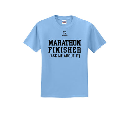 MARATHON FINISHER (Black) - Short Sleeve Cotton Tee