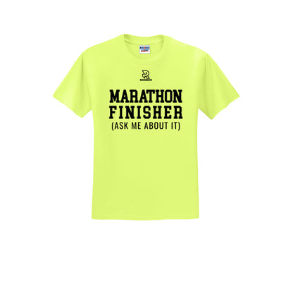 MARATHON FINISHER (Black) - Short Sleeve Cotton Tee
