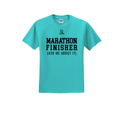 MARATHON FINISHER (Black) - Short Sleeve Cotton Tee