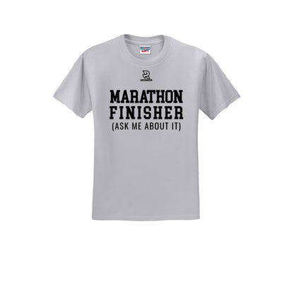 MARATHON FINISHER (Black) - Short Sleeve Cotton Tee