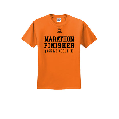 MARATHON FINISHER (Black) - Short Sleeve Cotton Tee