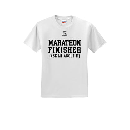 MARATHON FINISHER (Black) - Short Sleeve Cotton Tee