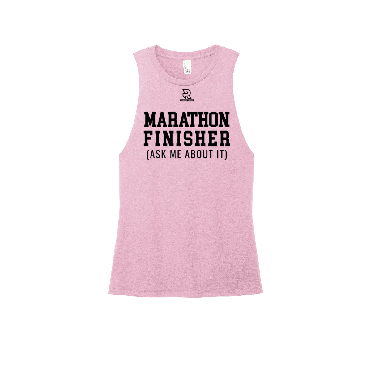 MARATHON FINISHER (Black) - Womens Perfect Tri Muscle Tank