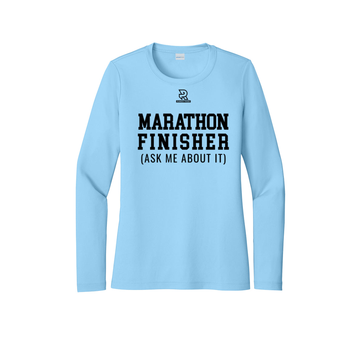 MARATHON FINISHER (Black) - Womens Pro Long Sleeve Performance Tee