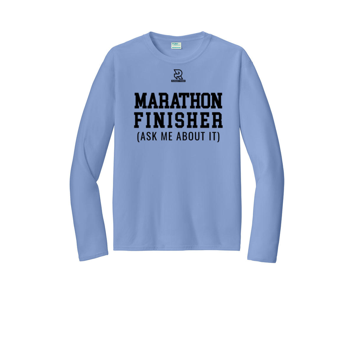 MARATHON FINISHER (Black) - Long Sleeve Performance Tee