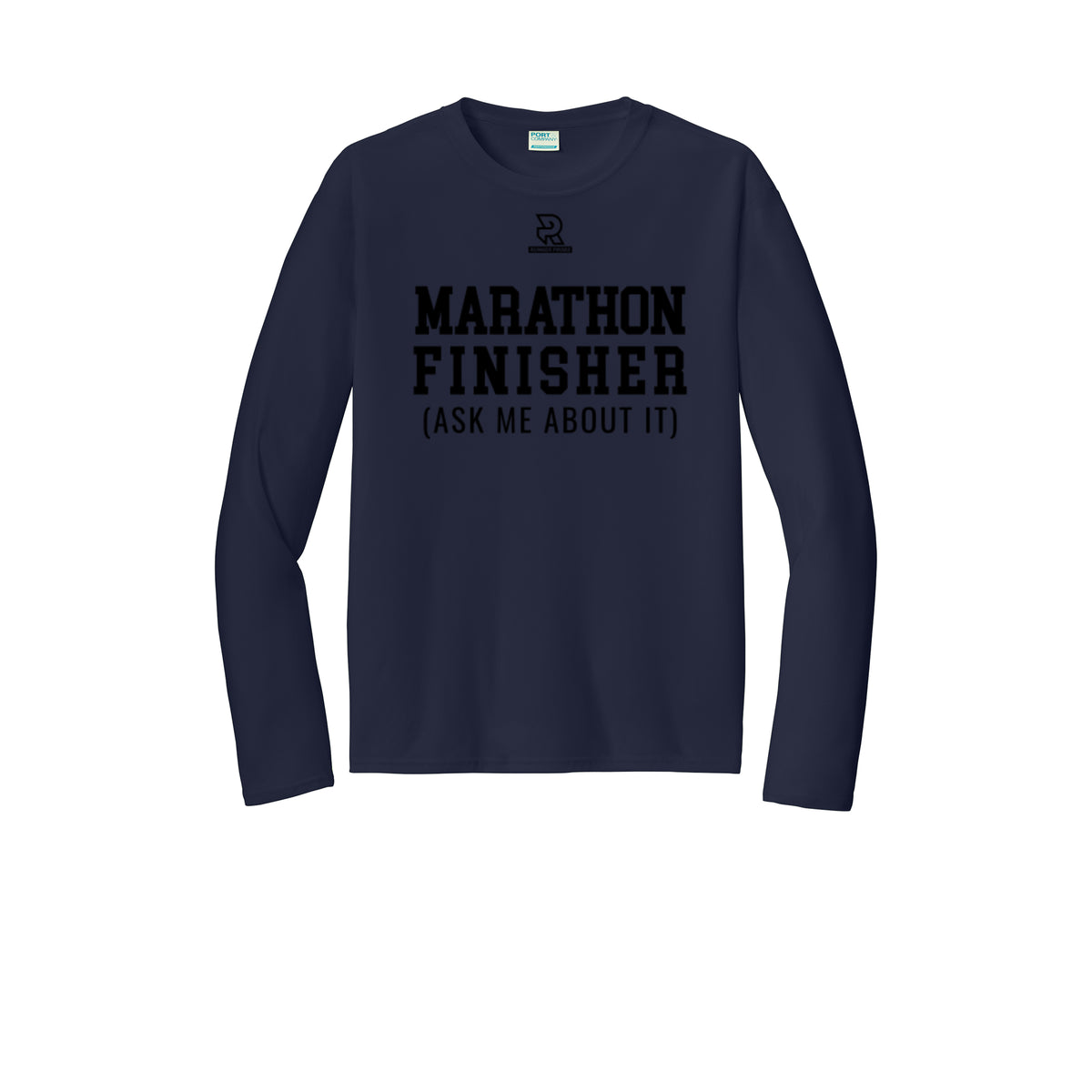 MARATHON FINISHER (Black) - Long Sleeve Performance Tee