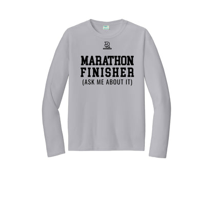 MARATHON FINISHER (Black) - Long Sleeve Performance Tee