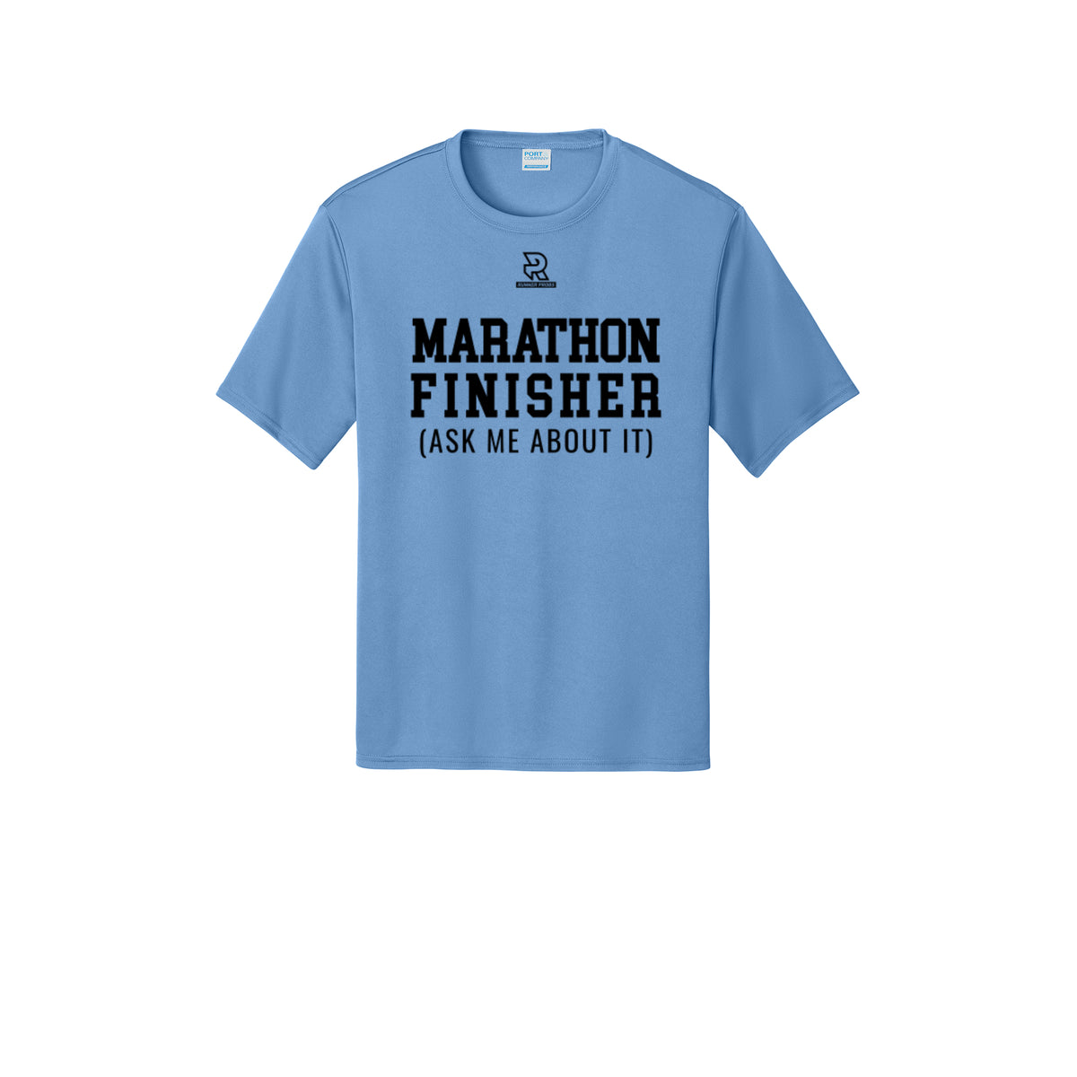 MARATHON FINISHER (Black) - Short Sleeve Performance Tee
