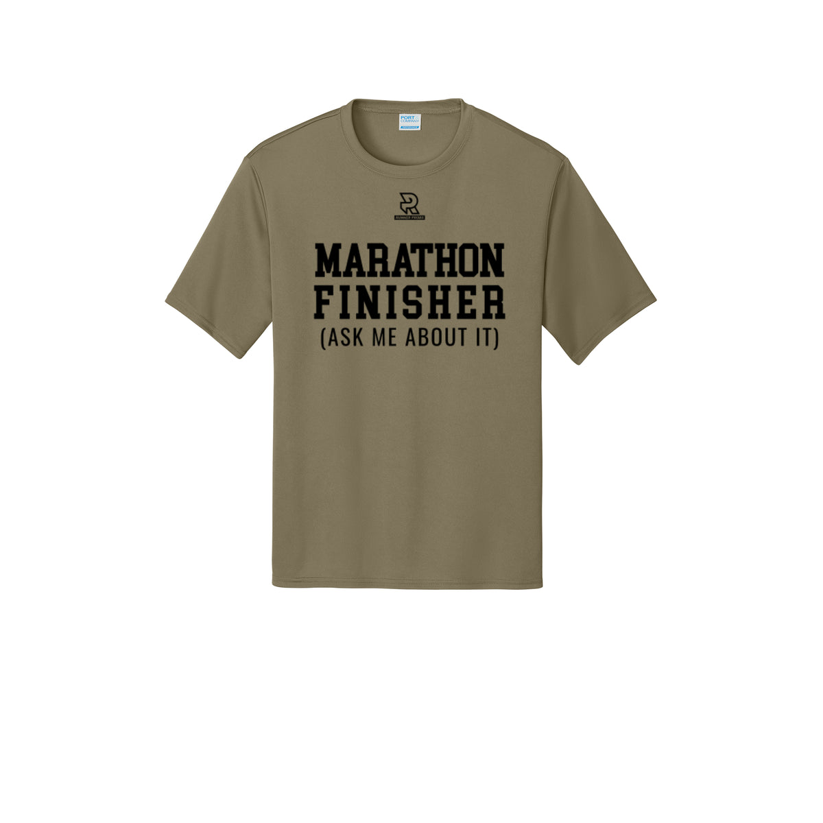 MARATHON FINISHER (Black) - Short Sleeve Performance Tee