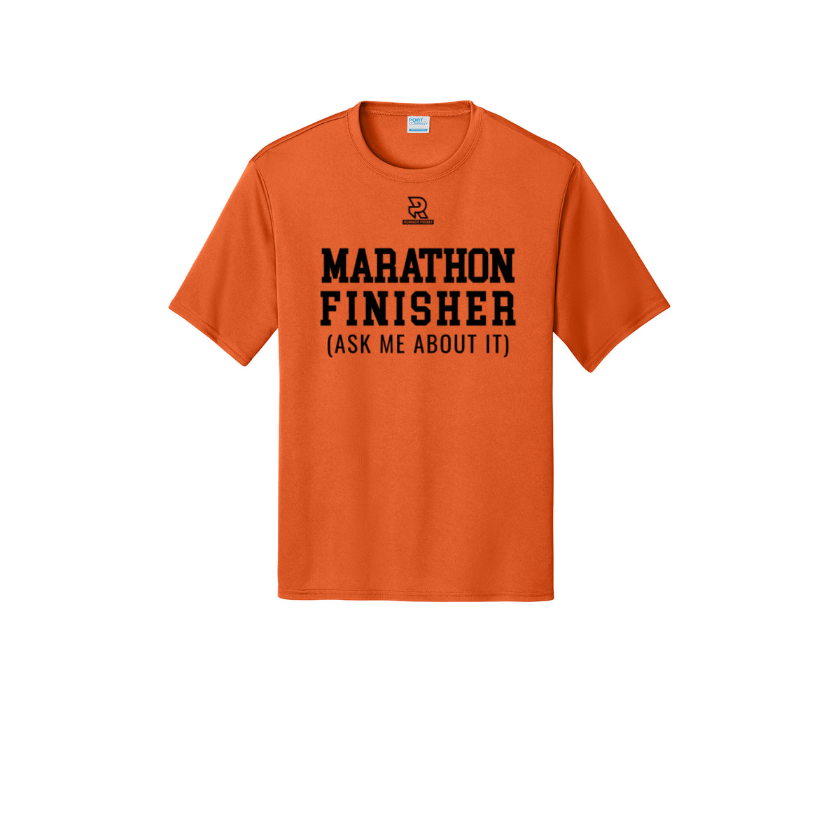 MARATHON FINISHER (Black) - Short Sleeve Performance Tee