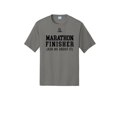 MARATHON FINISHER (Black) - Short Sleeve Performance Tee