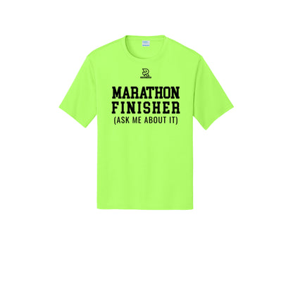 MARATHON FINISHER (Black) - Short Sleeve Performance Tee