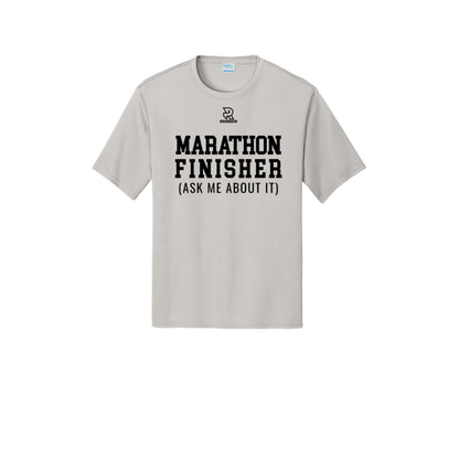 MARATHON FINISHER (Black) - Short Sleeve Performance Tee