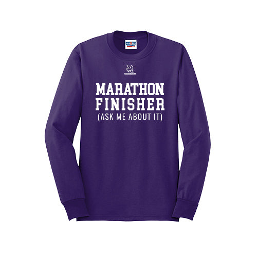 MARATHON FINISHER (White) - Long Sleeve 50/50 Tee