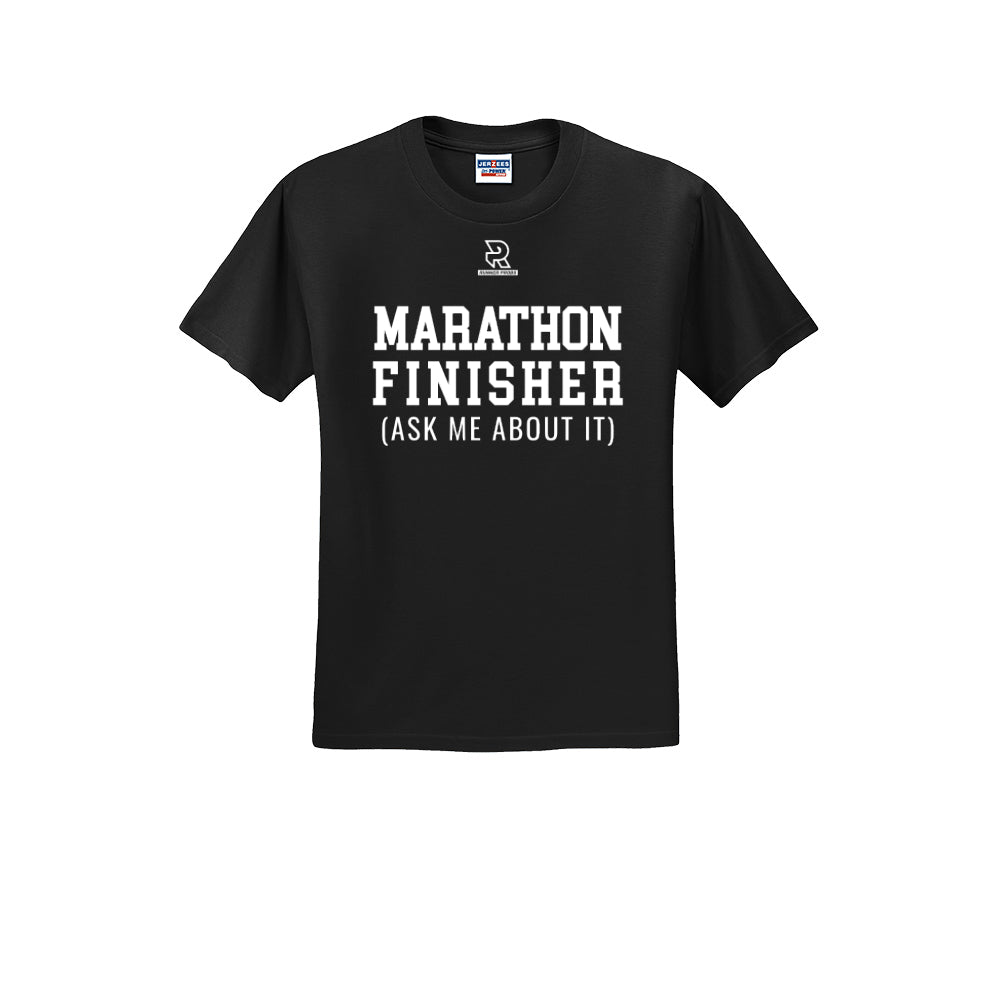 MARATHON FINISHER (White) - Short Sleeve 50/50 Tee