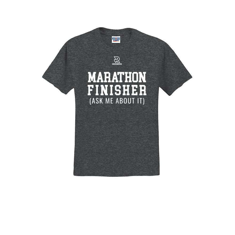 MARATHON FINISHER (White) - Short Sleeve 50/50 Tee