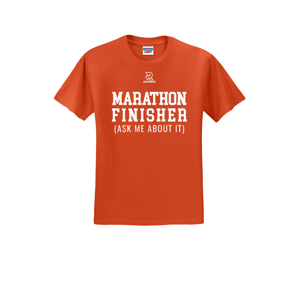 MARATHON FINISHER (White) - Short Sleeve 50/50 Tee