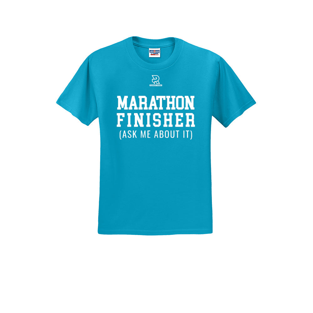 MARATHON FINISHER (White) - Short Sleeve 50/50 Tee