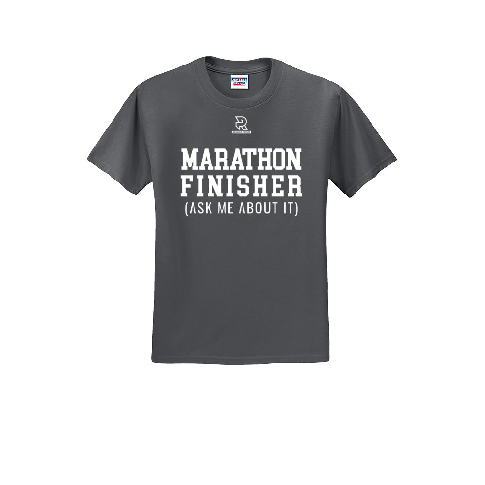 MARATHON FINISHER (White) - Short Sleeve 50/50 Tee