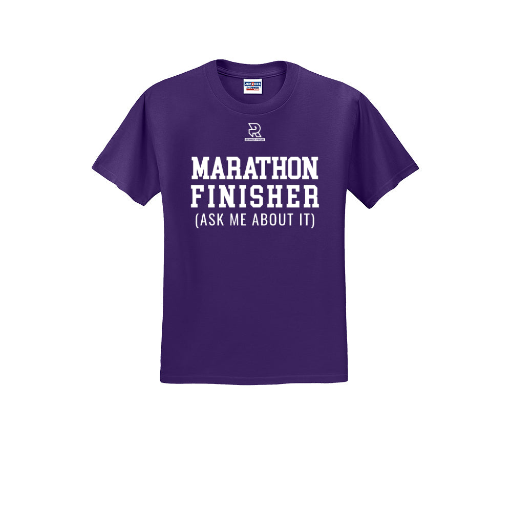 MARATHON FINISHER (White) - Short Sleeve 50/50 Tee