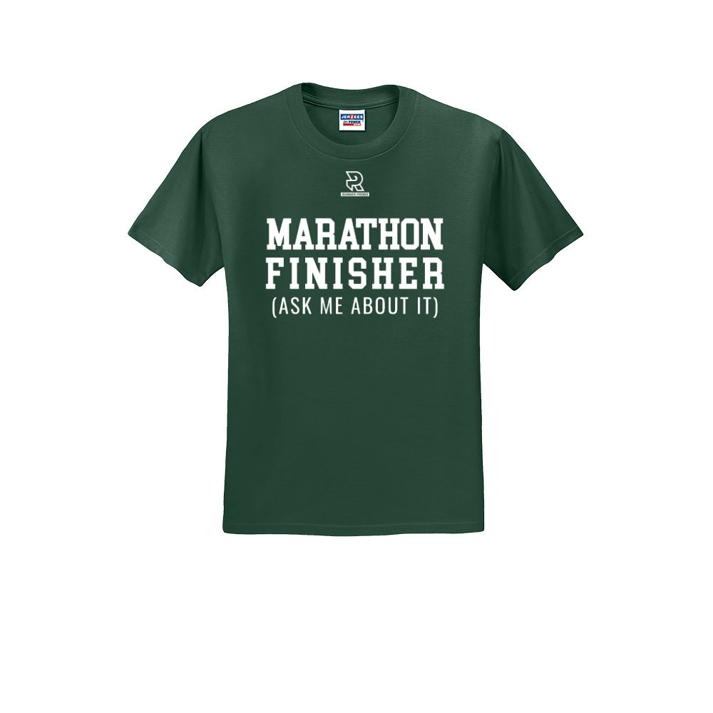 MARATHON FINISHER (White) - Short Sleeve 50/50 Tee