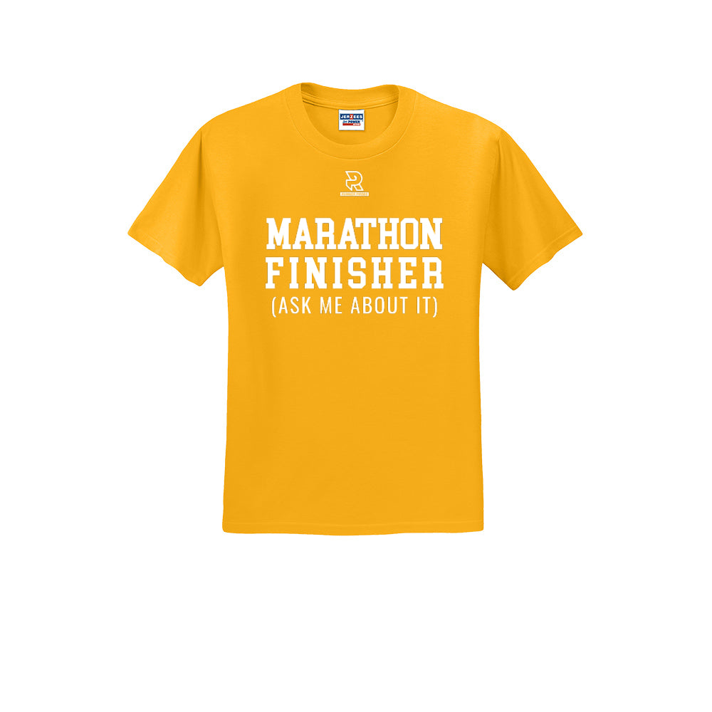 MARATHON FINISHER (White) - Short Sleeve 50/50 Tee