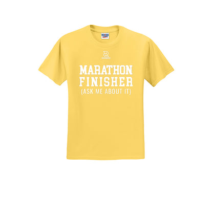 MARATHON FINISHER (White) - Short Sleeve 50/50 Tee