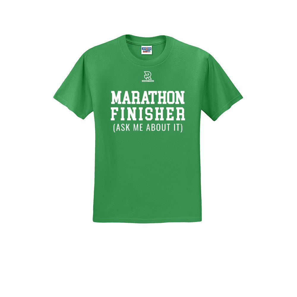 MARATHON FINISHER (White) - Short Sleeve 50/50 Tee