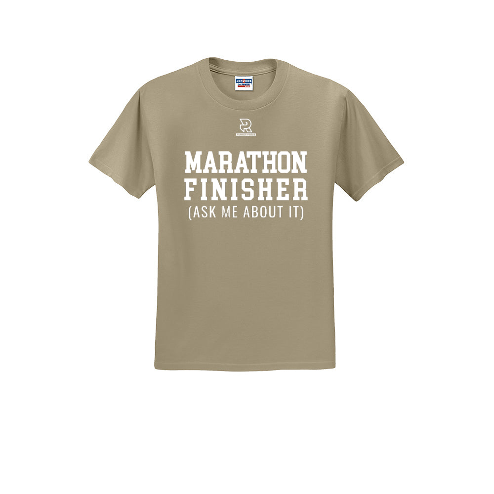 MARATHON FINISHER (White) - Short Sleeve 50/50 Tee