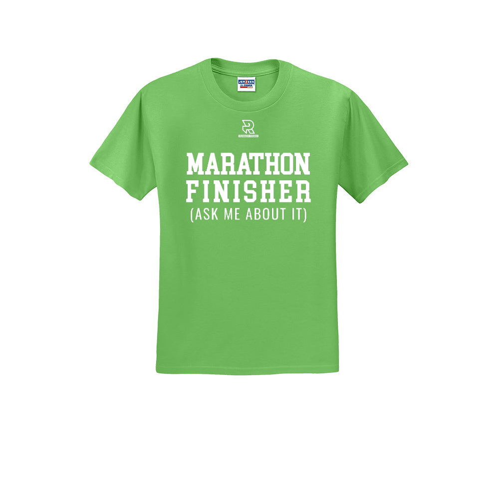 MARATHON FINISHER (White) - Short Sleeve 50/50 Tee