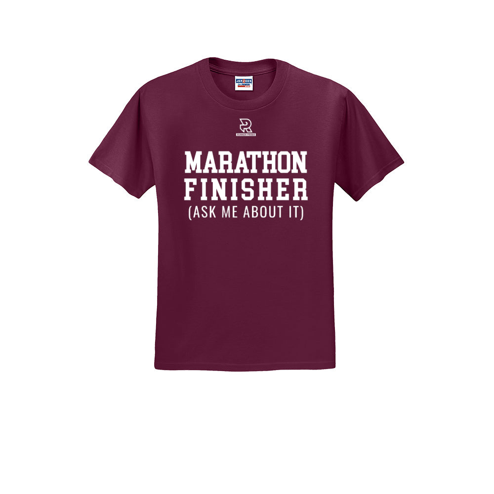 MARATHON FINISHER (White) - Short Sleeve 50/50 Tee